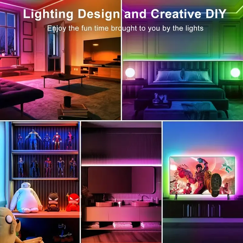 Bluetooth RGB LED Strip Lights – 16M Colors, Smart App Control – Perfect for Home & Parties