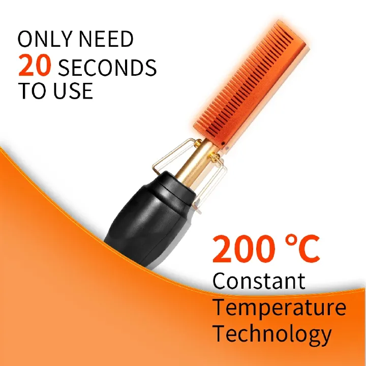 Electric Heated Comb Ghana - Salon-Quality Hair Straightening at Home"