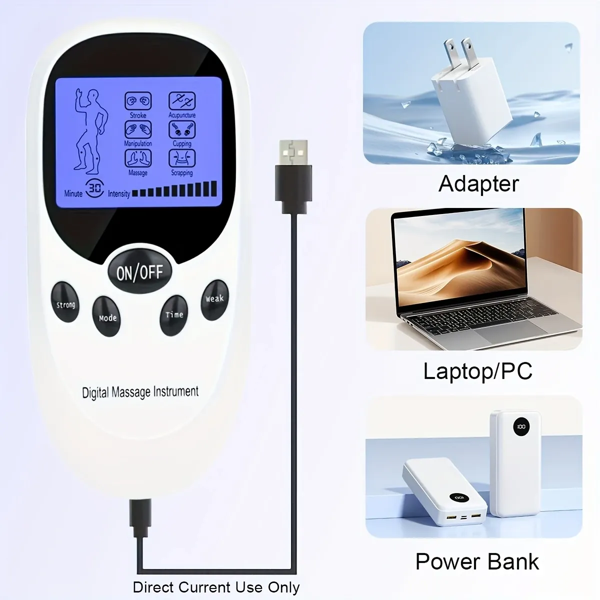 Dual-Channel Muscle Massager – Portable Pain Relief for Ghana!