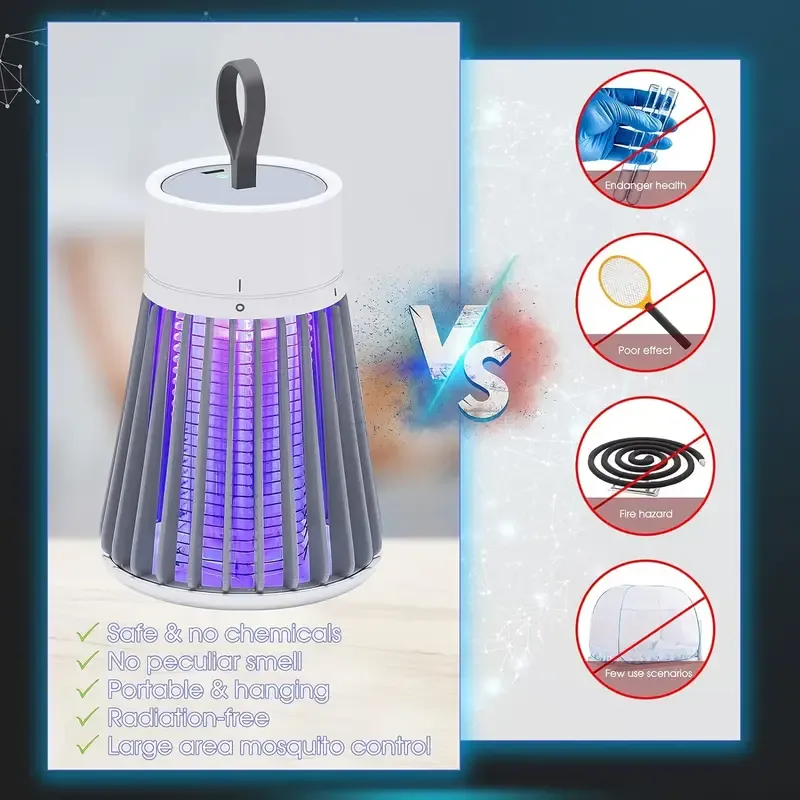 "Powerful Mosquito Killer Lamp for Ghana 🏆 | Silent, Chemical-Free & Energy Saving - Sleep Peacefully All Night!"
