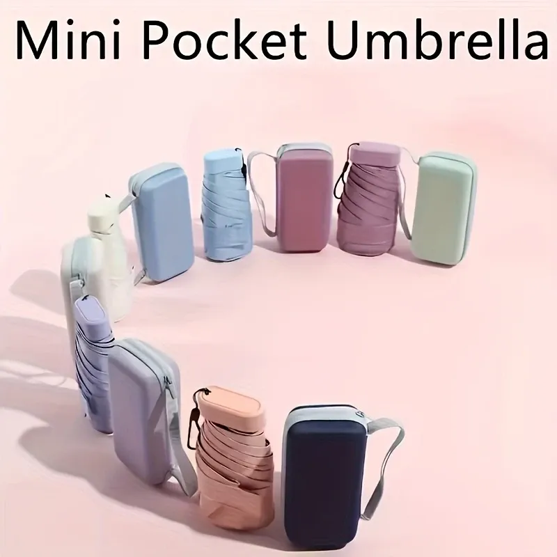 "Portable Nylon Pocket Umbrella with Pouch – Compact, Windproof & Instant Dry | Best Travel Umbrella in Ghana"