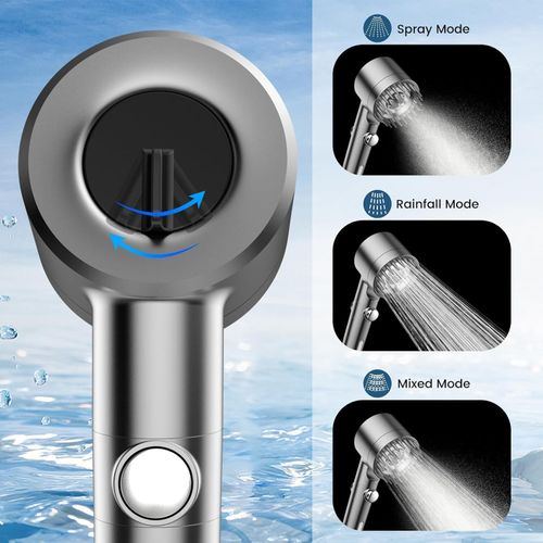 Premium Filter Shower Head Set with 1.5m Steel Hose – Clean Water Solution for Ghana Homes