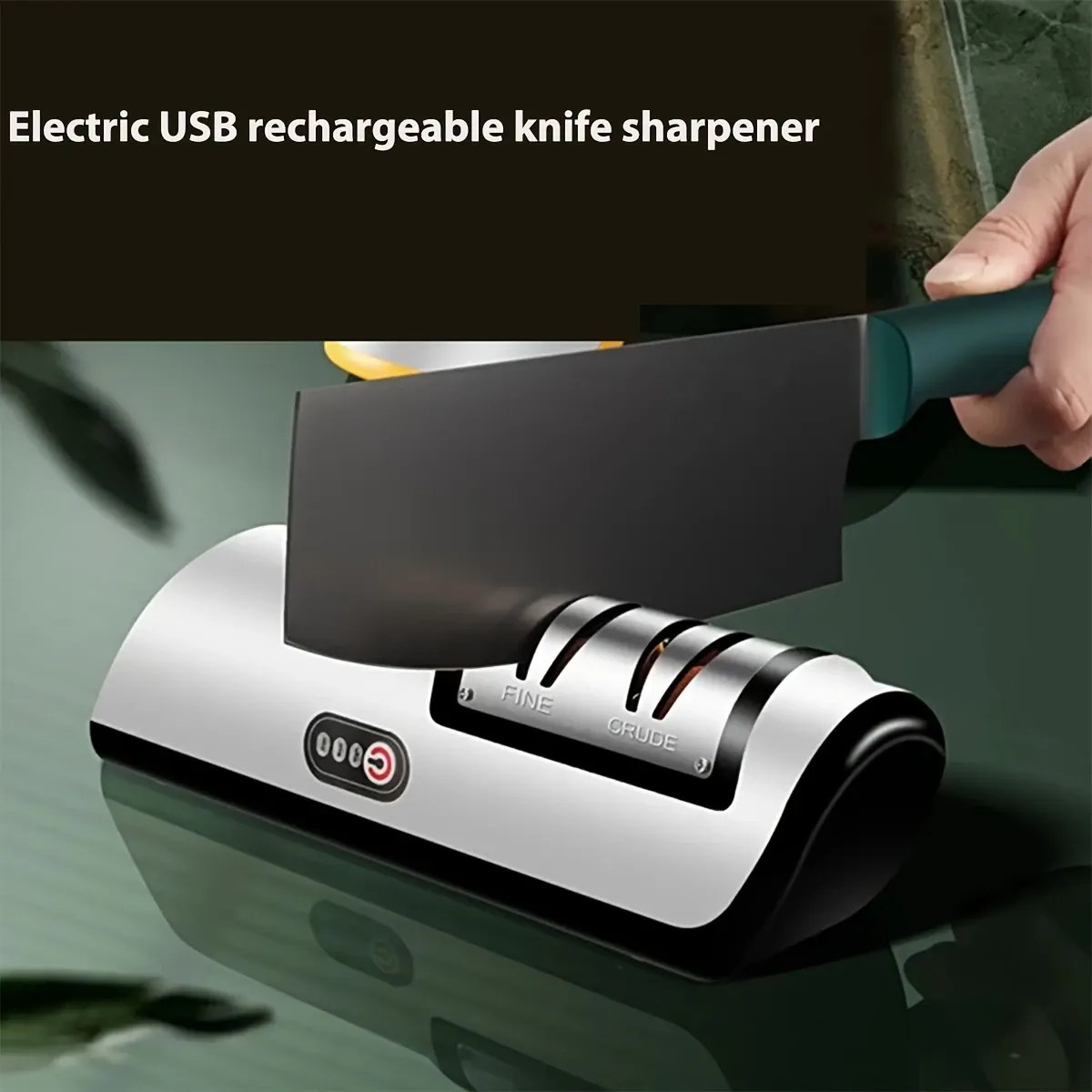 Professional USB Electric Knife Sharpener for Kitchen, Hunting & Survival – Fast Charging, Portable & Safe – Best for Ghana