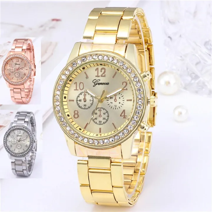 Stylish Diamond-Studded Women’s Watch – Water-Resistant, Elegant & Affordable – Best Ladies Watch in Ghana