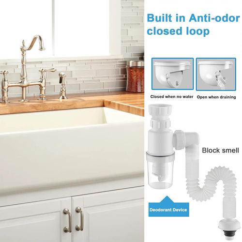 Anti-Clog Drain Hose Ghana – Odor-Free, Flexible & Easy-Install Sink/Shower Filter Pipe