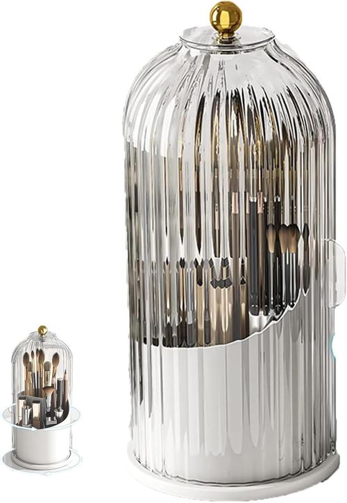 360° Rotating Makeup Brush Holder – Stylish Organizer for Brushes, Ghana Beauty Essentials