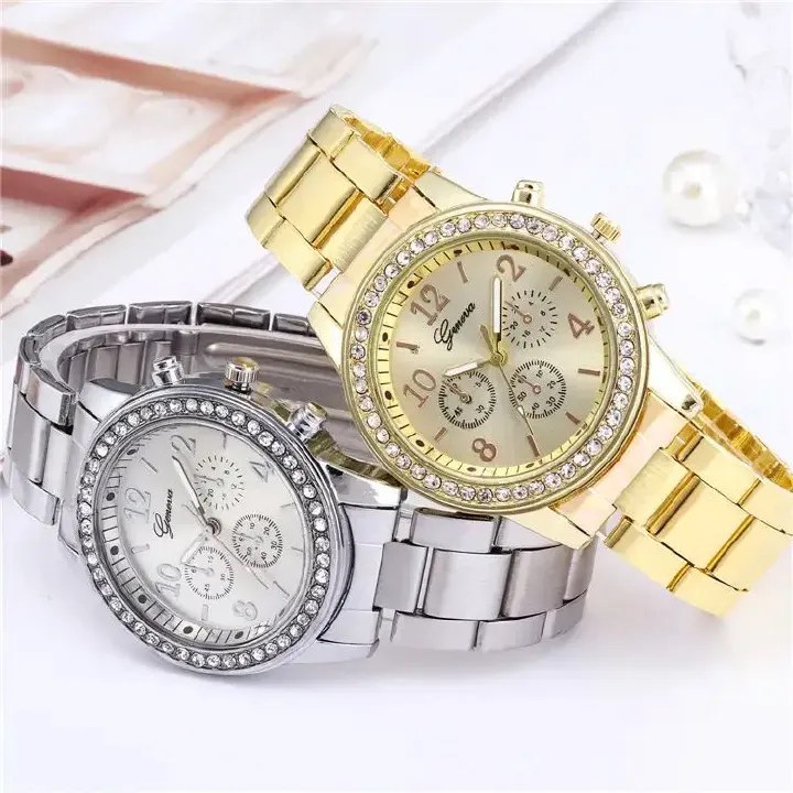 Stylish Diamond-Studded Women’s Watch – Water-Resistant, Elegant & Affordable – Best Ladies Watch in Ghana