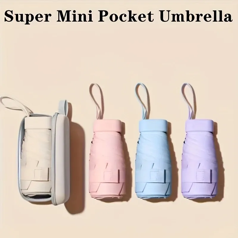 "Portable Nylon Pocket Umbrella with Pouch – Compact, Windproof & Instant Dry | Best Travel Umbrella in Ghana"
