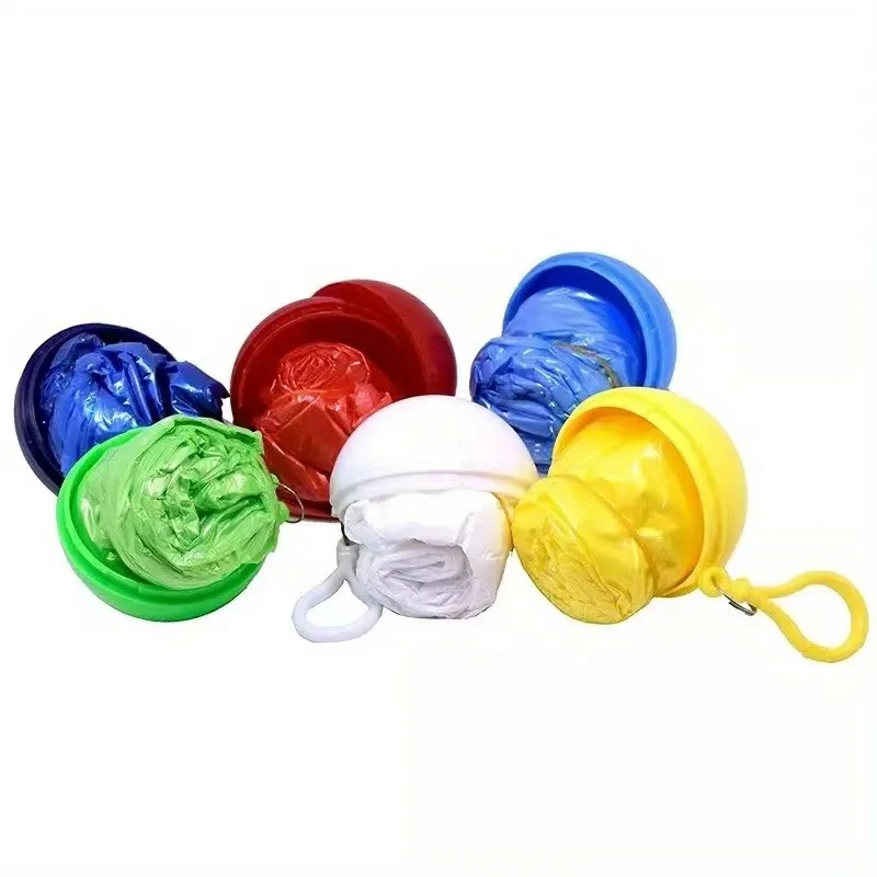 "Portable Raincoat Ball Ghana ☔ | Instant Waterproof Protection – Foldable & Reusable!
