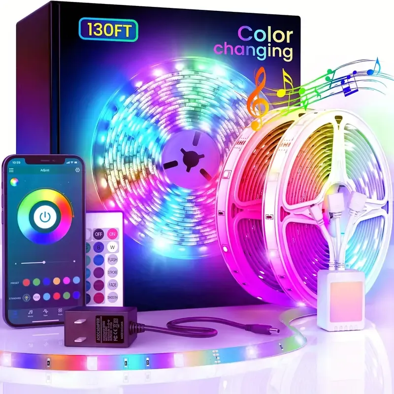 Bluetooth RGB LED Strip Lights – 16M Colors, Smart App Control – Perfect for Home & Parties