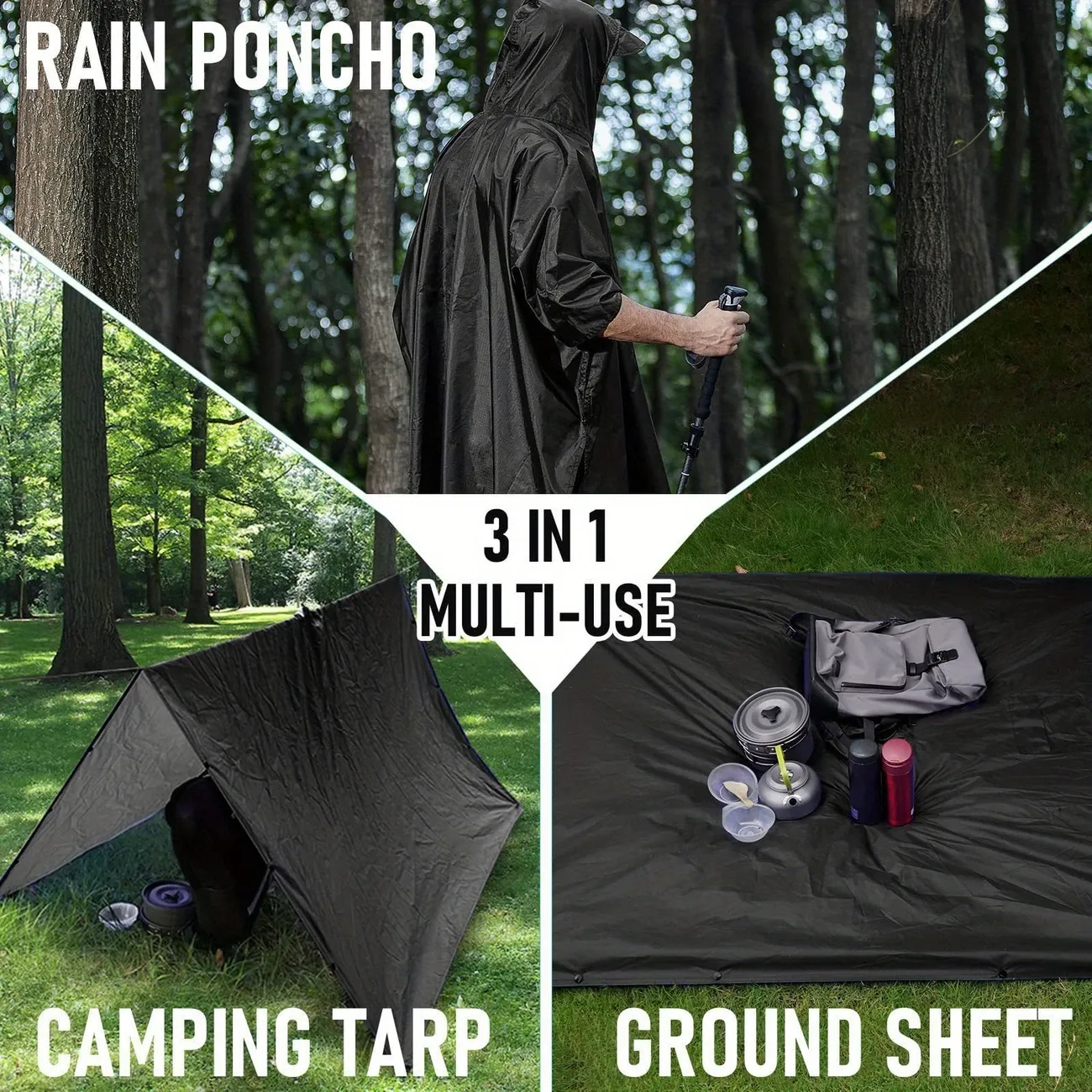 Best Cape Raincoat Ghana ☔ | Waterproof & Reflective - Protection for Work & School (Unisex)