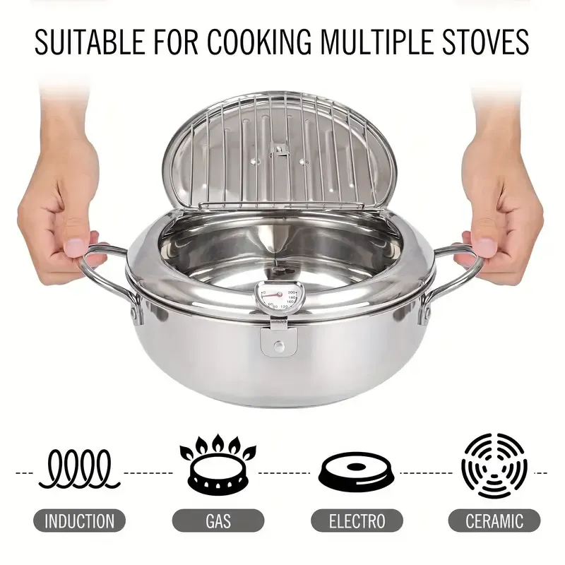 Gas & Electric Deep Fryer with Temperature Control Ghana - Commercial & Home Use