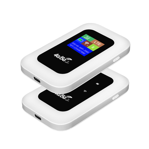 4G Portable Wireless WiFi Mifi Router with SIM Card Slot, High Speed Type-C Mobile Hotspot