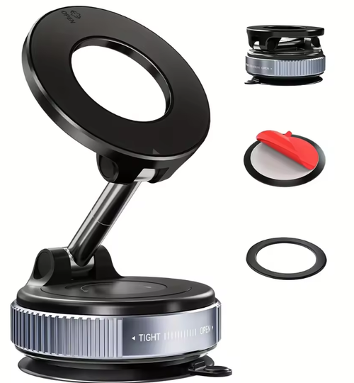 Suporte magnético a vácuo para telemóvel