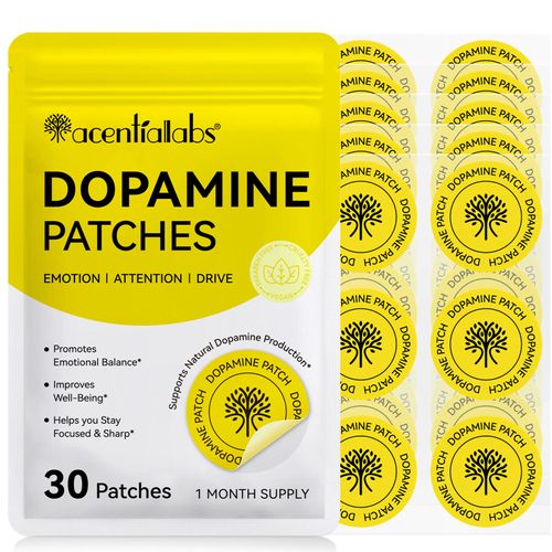 Acentallabs Dopamine Transdermal Patches, Supports Daily Motivation, Mental Clarity & Relaxation