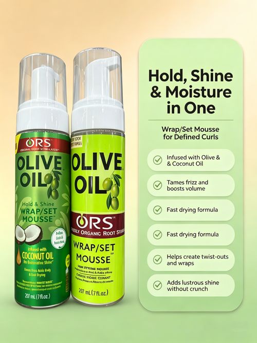 Olive Oil and Coconut Foam Mousse Hair wax Long-Lasting Volumising Styling Mousse Direct dispatch from stock Tanzania Free delivery
