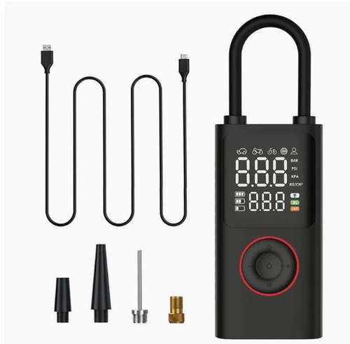 Compressor de ar digital para automóvel com carregamento sem fios