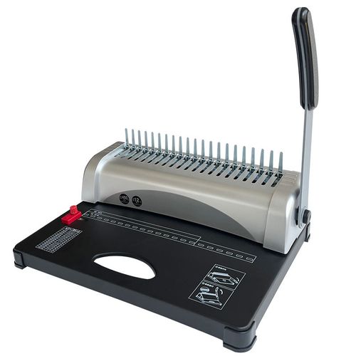 A4 21-Hole Plastic Comb Binding Machine, Holds Up to 450 Sheets