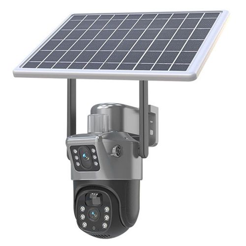 Automatic Tracking 4G Camera with Dual Lenses, Dual Screens, PIR, Network and Wi-Fi Security Surveillance with Human Tracking – V380
