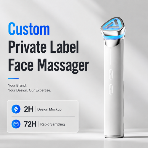 6-in-1 Red & Blue Light Facial Therapy Device, Lifting Massager for Face and Neck