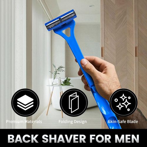 Aparelho de barbear manual de três lâminas para barbear as costas