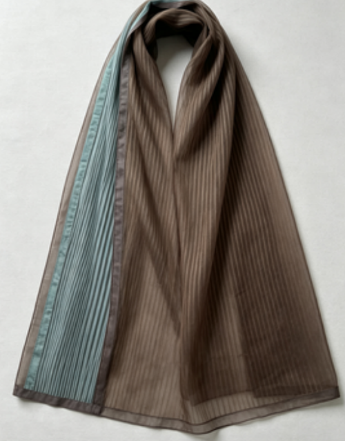 Vertical Stripe Sheer Door Curtain Lightweight Semi‑Transparent Fabric Door Screen for Home Living Room Decoration