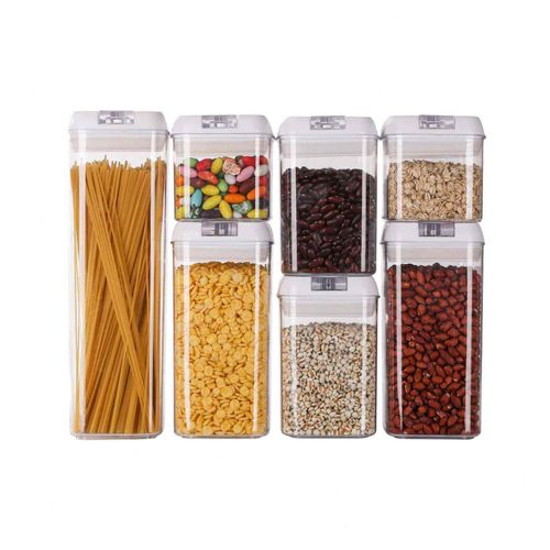 7-Piece Airtight Food Storage Container Set with Lids, Kitchen Food Organiser