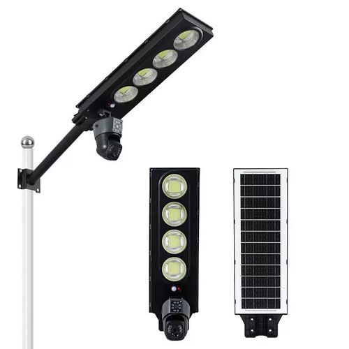 4G WiFi Solar Street Light Camera, Outdoor Wireless CCTV Support Memory Card Storage