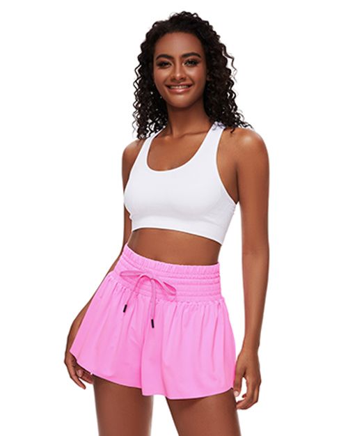High Waist Flowy Athletic Shorts for Women Gym Yoga Workout Running Short Pants Tennis Skort Skirt Cute Clothes Casual Summer