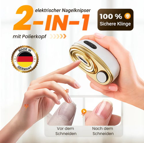 ⏳2-in-1 elektrische nagelknipper en polijstmachine
