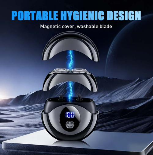 Fashion technology is full.Easy to carry.Men's Portable & Powerful Electric Shaver Set.