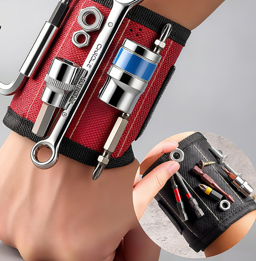 Keeps nails, screws, and drill bits secured to your wrist.
