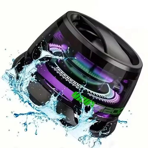 G200 Mini Bluetooth Speaker: Wireless, RGB Lights, Magnetic Phone Holder - Outdoor Party Essential!