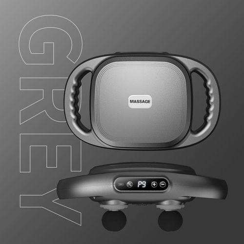 Powerful 6-Head High Frequency Massager Gun: Double Handle for Deep Relaxation & Back Pain Alleviation