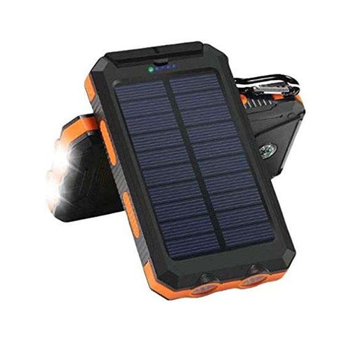20000mAh All-Weather Power Solution:  Solar Charging+Dual USB