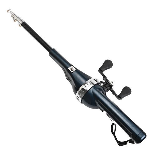 NEW! Ultra-Portable Collapsible Fishing Rod with Built-in Wheel & Line - The Angler's Dream!