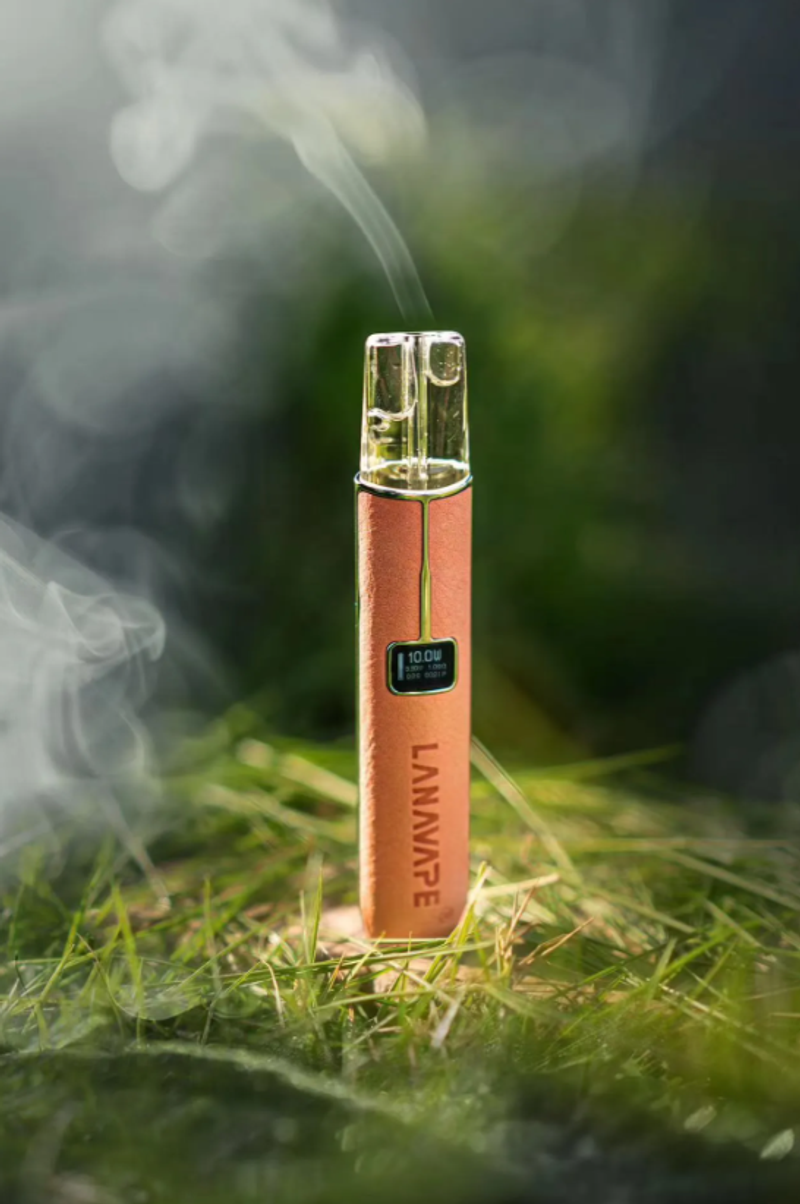 LANA 高端皮革质感主機搭配霧化桿，适配通用一代煙彈，品质卓越，防刮耐磨，确保正品！