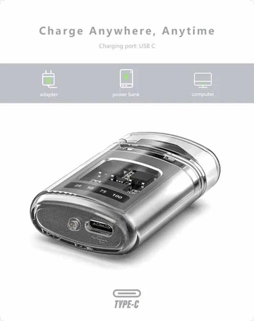 Rechargeable Dual Arc Pulse Lighter — Windproof Plasma Lighter with Battery Display