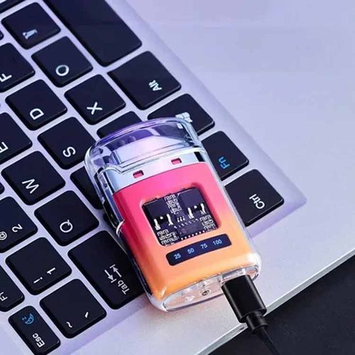 Rechargeable Dual Arc Pulse Lighter — Windproof Plasma Lighter with Battery Display