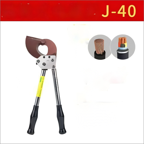Ratchet cable shears
