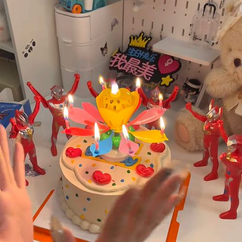 Musical Blooming Birthday Candle