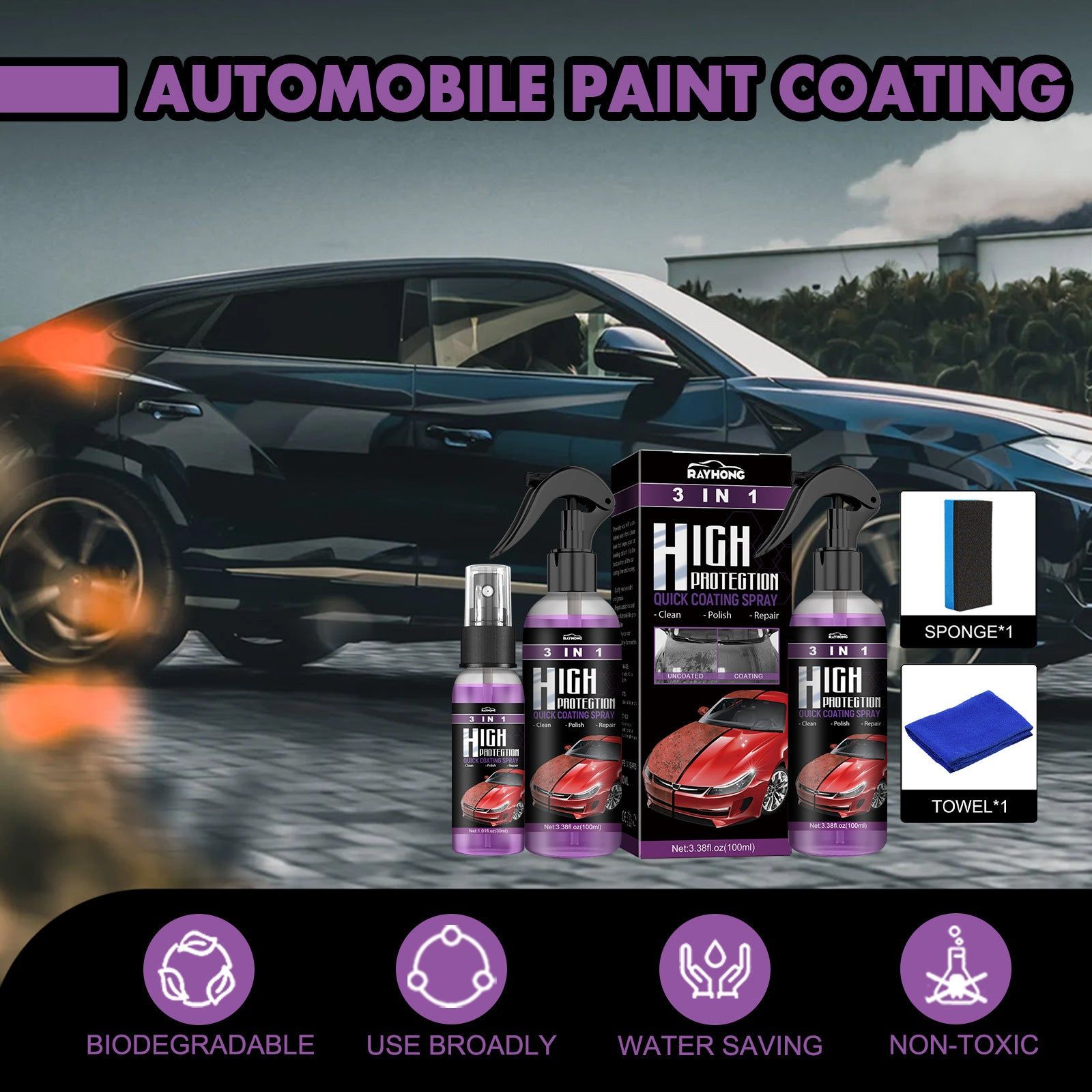 🚙Aerosol Anti-Rayas - Líquido de cristal