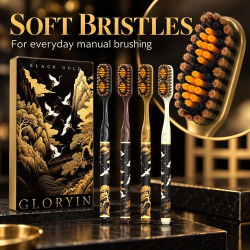 Twin-Peak Soft Toothbrushes