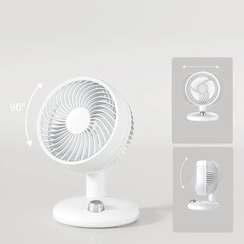 Home Appliance Oscillating Rechargeable Table Portable Circulator Fan Silent Electric Turbo Air Circulation Desk Fan