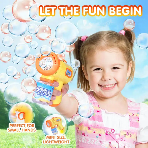 OEM ODM wholesale Unisex bubble machine outdoor kids bubble toys blower automatic PP plastic Bubble Gun