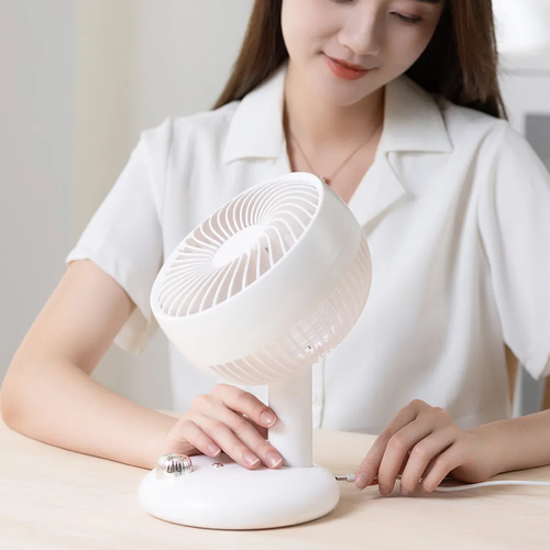 Home Appliance Oscillating Rechargeable Table Portable Circulator Fan Silent Electric Turbo Air Circulation Desk Fan