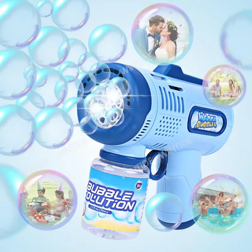 OEM ODM wholesale Unisex bubble machine outdoor kids bubble toys blower automatic PP plastic Bubble Gun