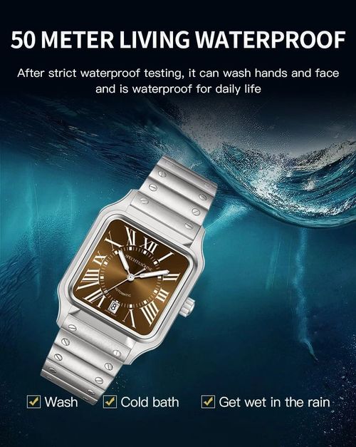 New arrival men's watch sapphire crystal PVD gold plated fashion design