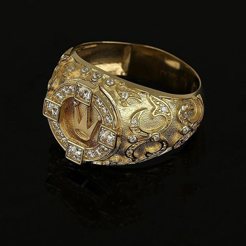 Luxury Men's Classic Crown Ring Gold Plated classic crown