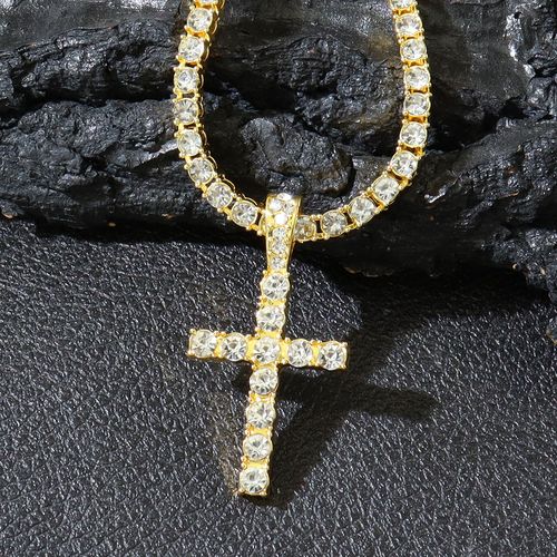 Hip Hop Diamond Cross Pendant